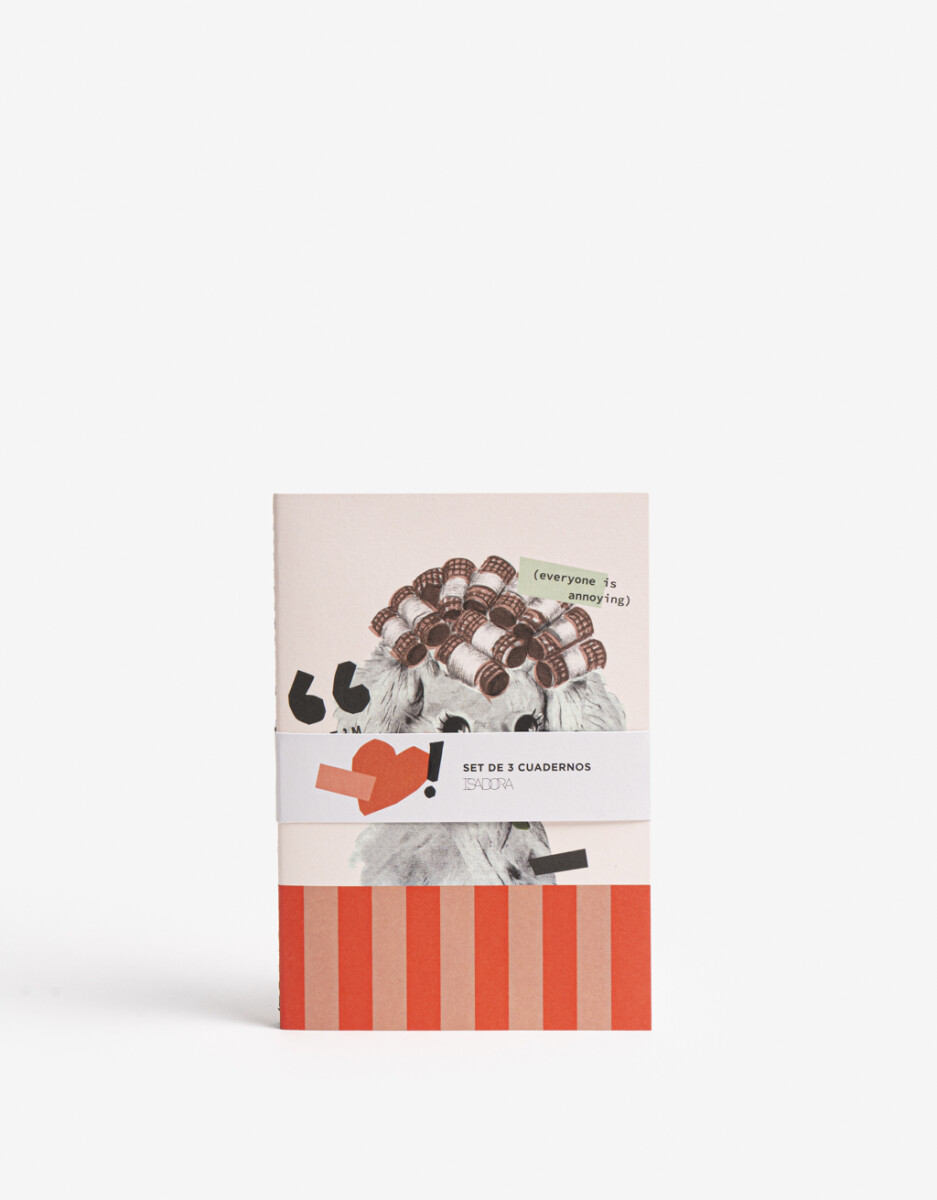 Set De 3 Cuadernos Estampados 