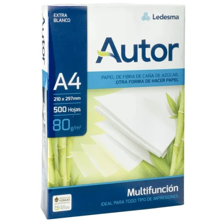 PAPEL FOTOCOPIA A4 AUTOR 80GM 001