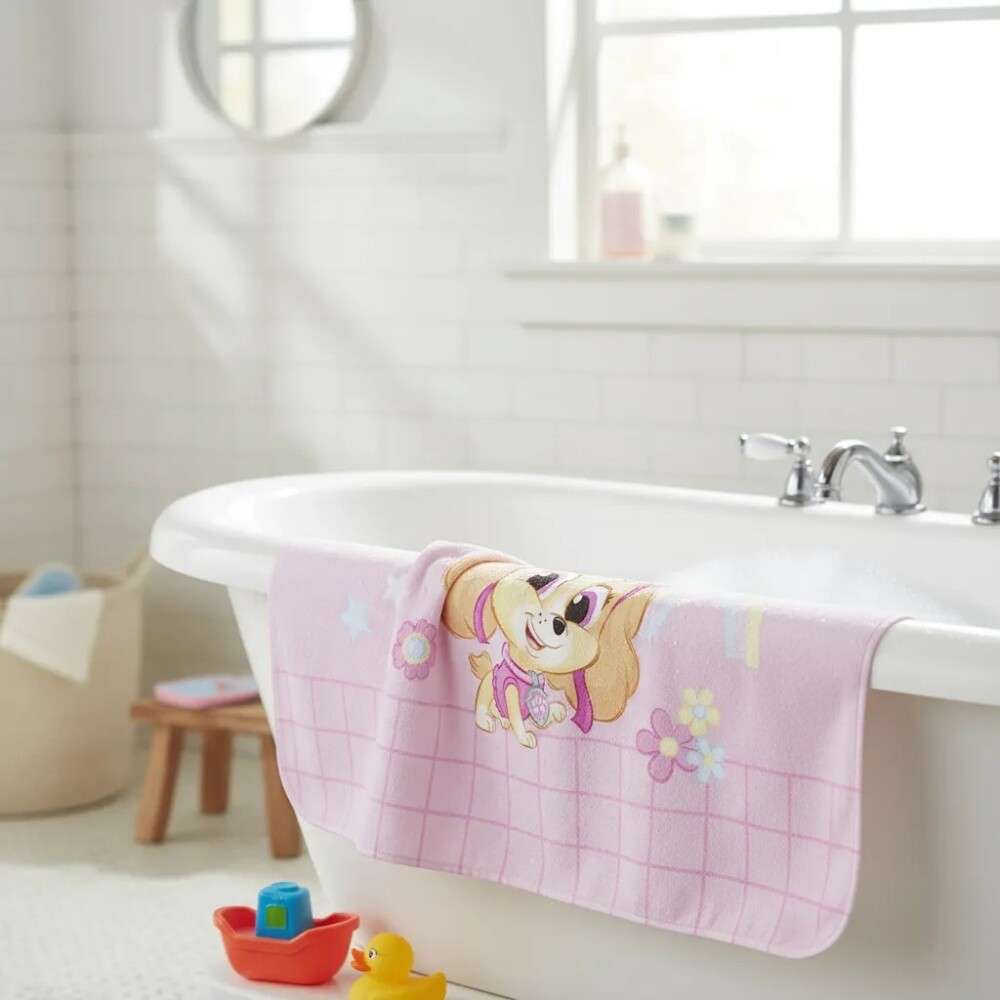 Toalla capucha PAW PATROL rosado
