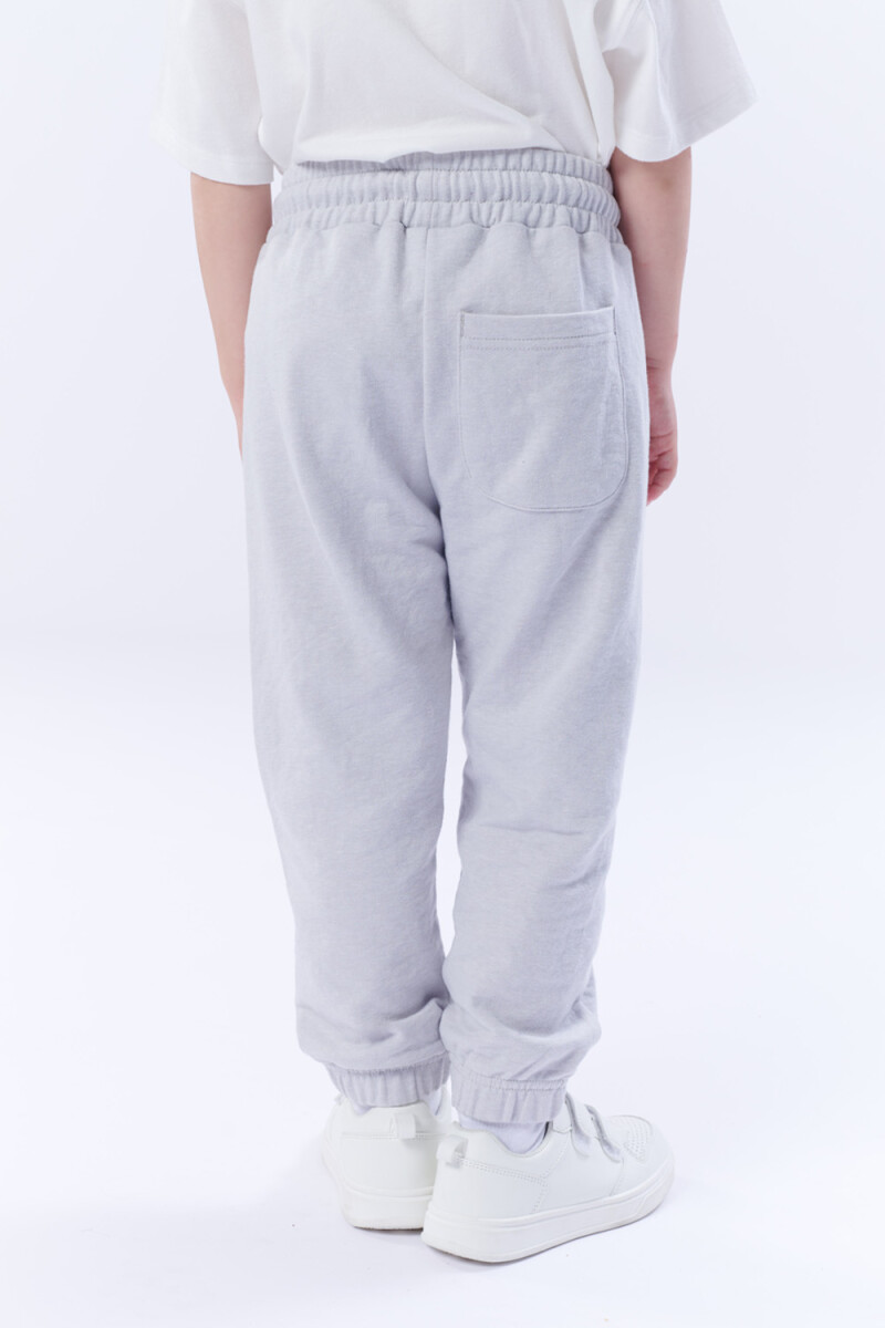 Pantalón deportivo con puño Gris Claro