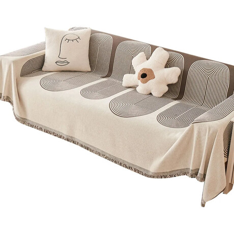 Cobertor Protector Funda Cubre Sillón Sofá Reversible 1.8x2M Marrón