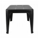 Mesa auxiliar cuadrada de jardín NEGRO