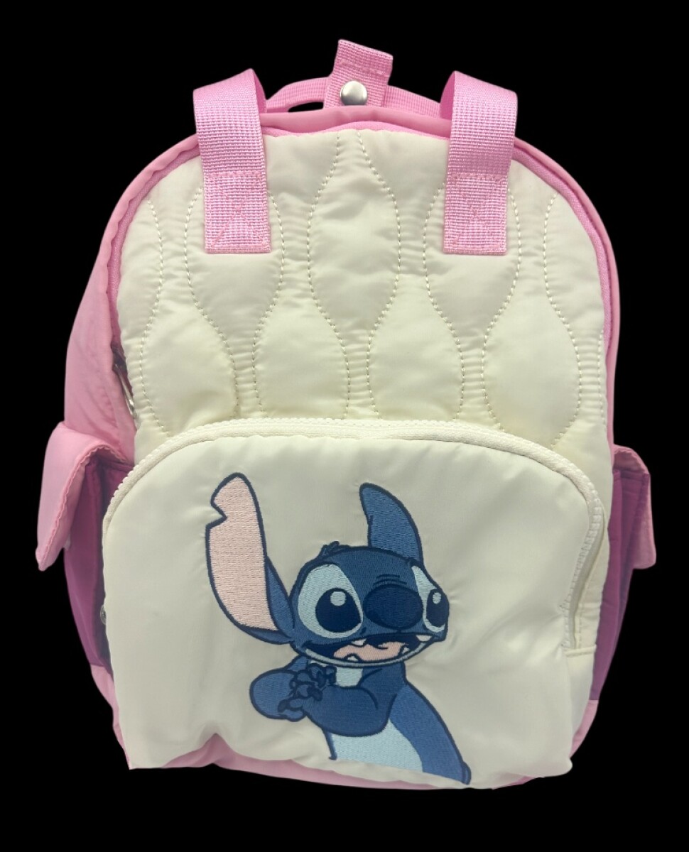 Mochila Disney DLS7340 Stitch 12" Universo Binario - BLANCO 