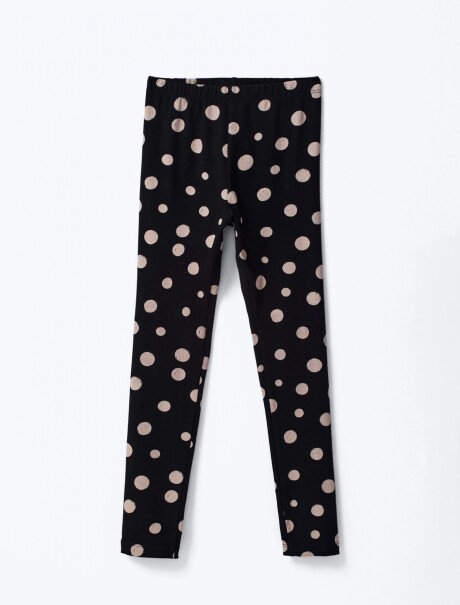 CALZA INFANTIL CON ESTMPADO NEGRO