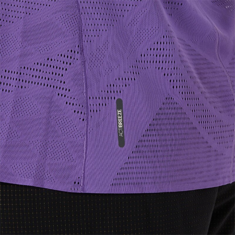 Polo Running Metarun Ss Top Mujer Edo Purple