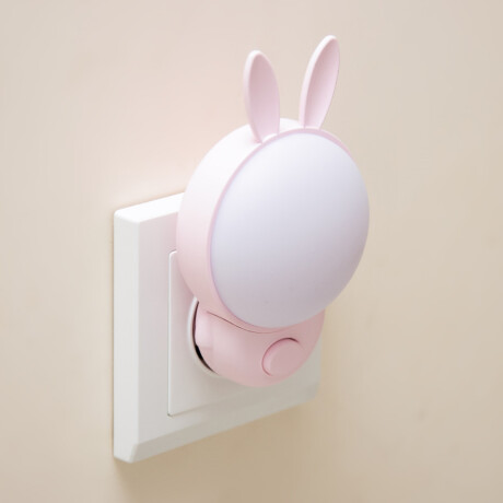 Enchufe de luz modelo conejo Rosa