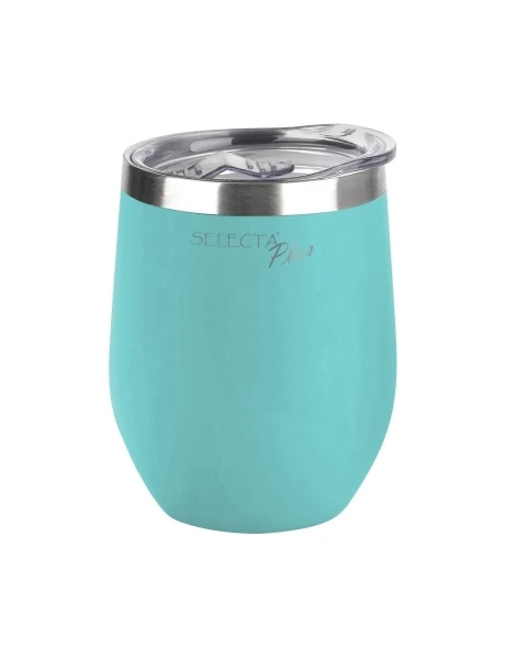 VASO/MATE TERMICO C/TAPA AC.INOX 350ML TURQUESA VASO/MATE TERMICO C/TAPA AC.INOX 350ML TURQUESA