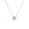 Colgante Oriana en oro amarillo 18k con brillante en doble virola Colgante Oriana en oro amarillo 18k con brillante en doble virola