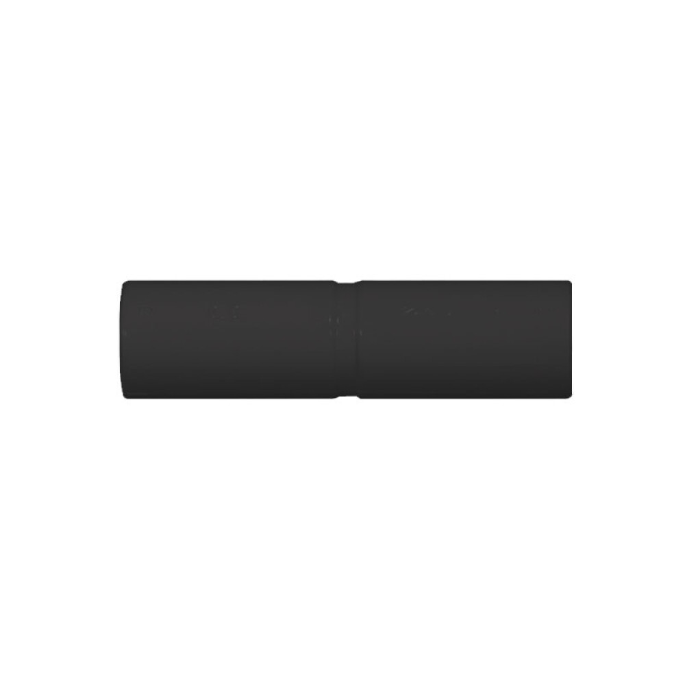 Unión Tubo-Tubo Ø25mm PVC negro CAN00037