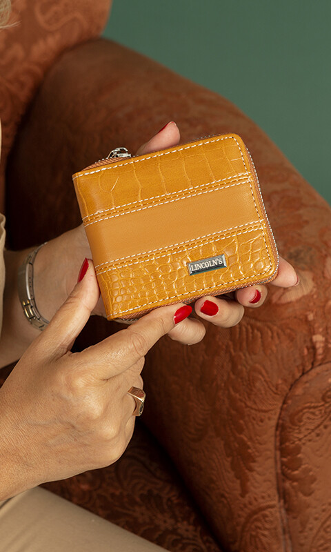 BILLETERA CANDELA CROCO SUELA