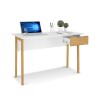 ESCRITORIO - 1 CAJON LINEA WOOD BLANCO