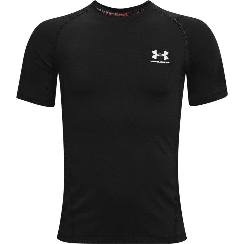 UA HG Armour SS-WHT BLK-001