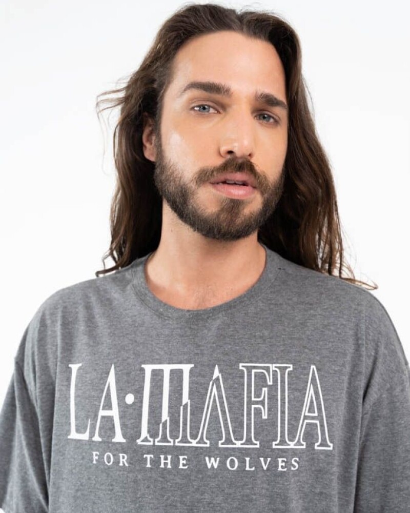 Remera Bandana Mescla La Mafia Gris U