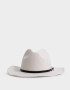 Sombreros Boho Sombrero Fedora - Blanco Crudo