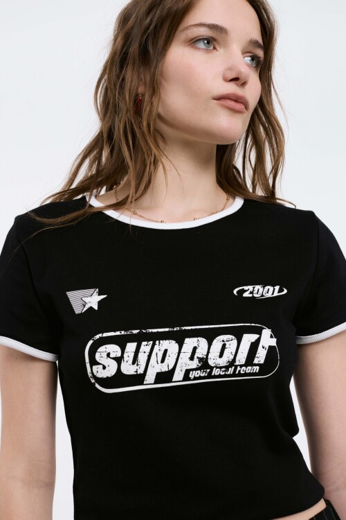 Remera Baby Negro