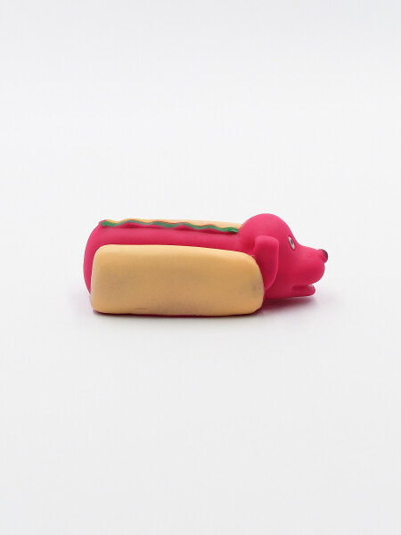 JUGUETE PARA MASCOTAS HOTDOG ROJO