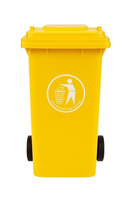 Contenedor De Residuos En Color Amarillo - 120 Litros Contenedor De Residuos En Color Amarillo - 120 Litros