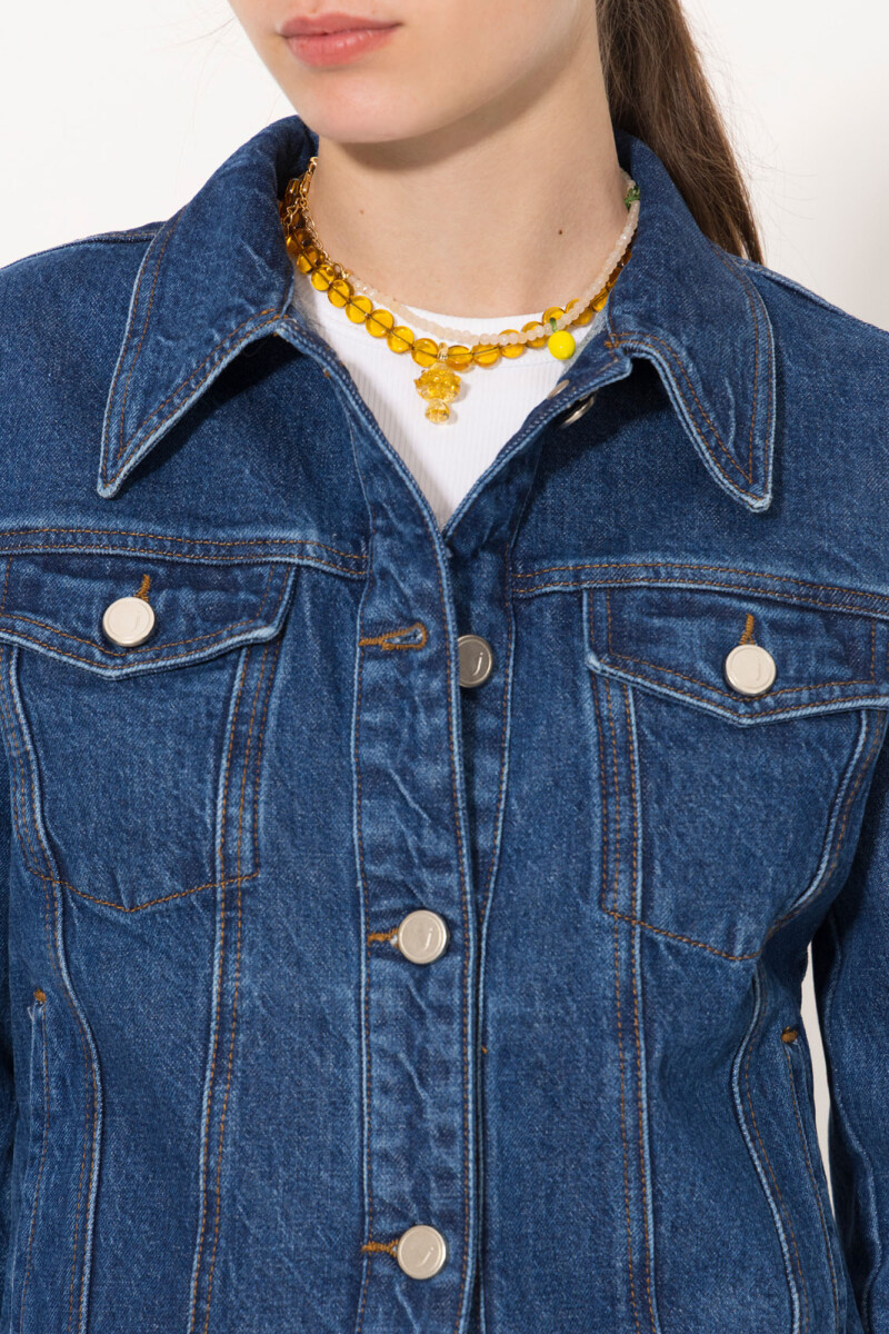 CAMPERA TRUCKER DENIM Azul