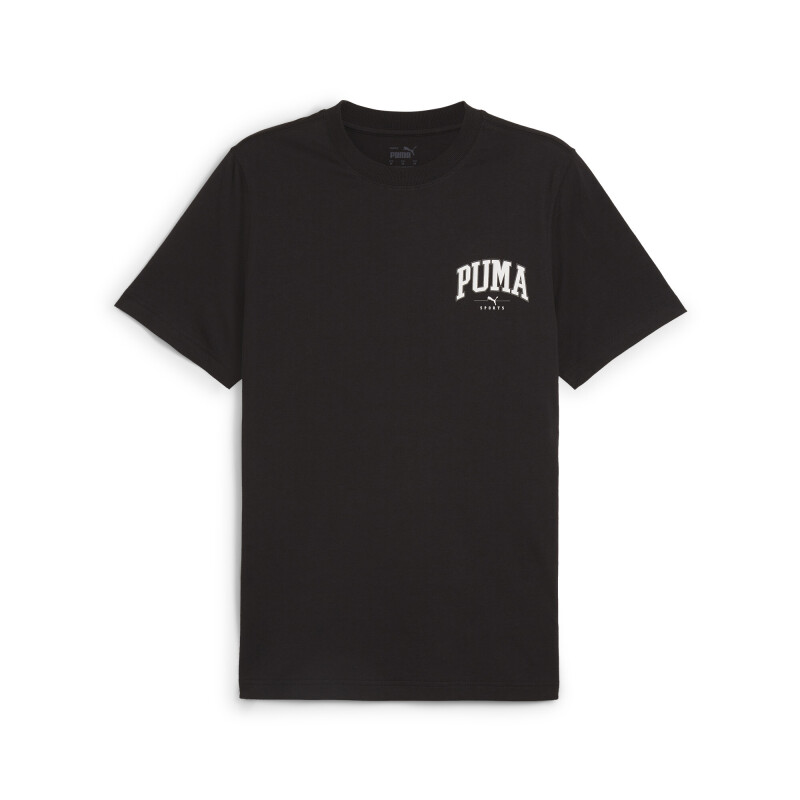 Remera Puma Squad Small Graphic Tee de Hombre - 681792 01 Negro