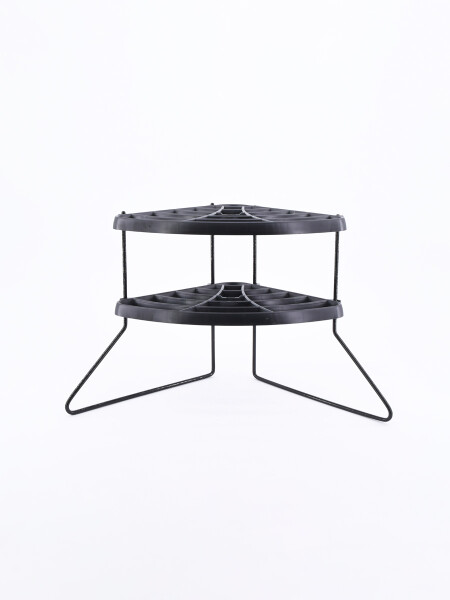 SOPORTE ESQUINERO PARA PLATOS NEGRO