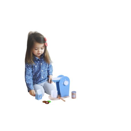 Cafetera Didáctica de Madera con Accesorios Cafetera Didáctica de Madera con Accesorios