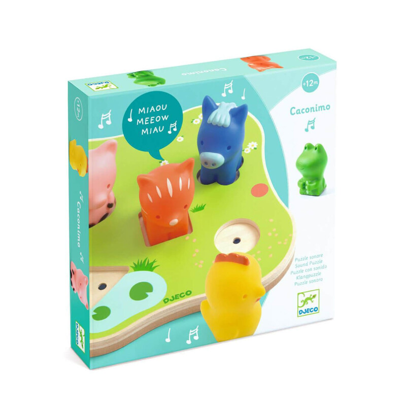 Puzzle Madera con Sonido Caconimo Djeco Puzzle Madera con Sonido Caconimo Djeco