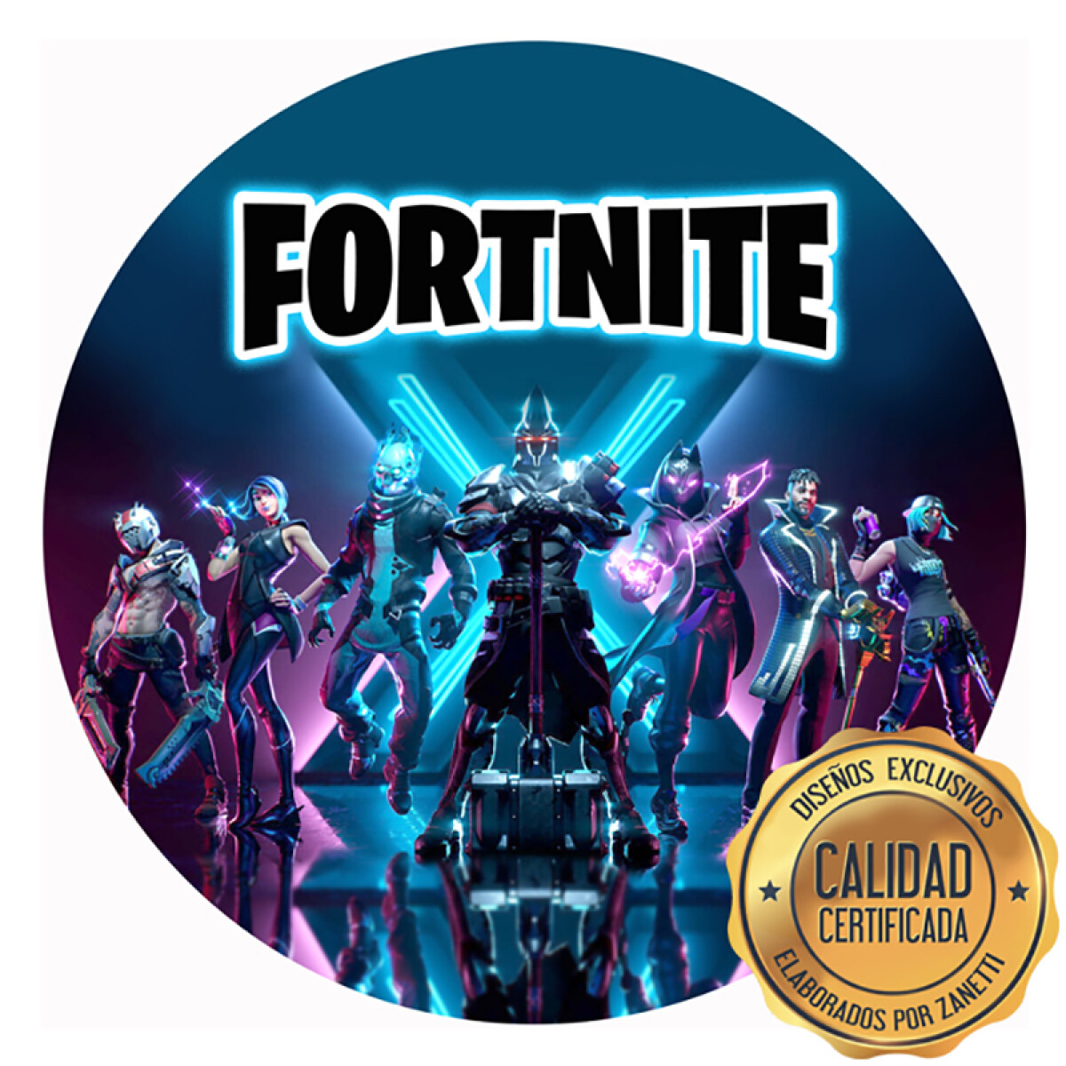 Lámina Fortnite - Azul Red. 