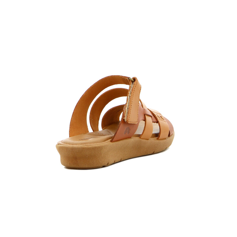 Country Sand.dama 3 Tiras Combinadas S/baja Miel-salmon