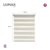 Cortina Roller Zebra Simple Lumax 1.6 X 1.6m Gran Calidad Beige