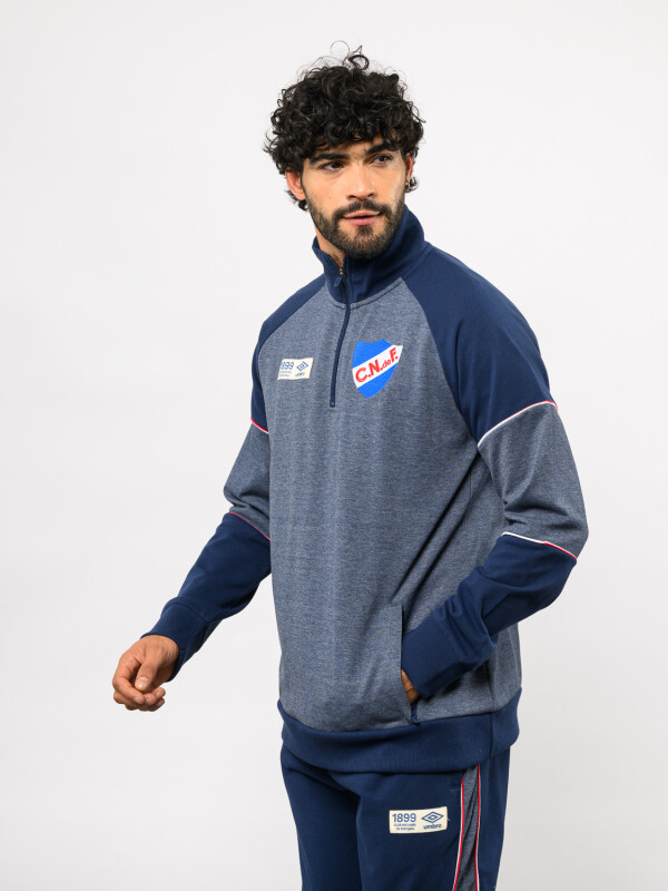 BUZO MEDIO CIERRE UNIT Nacional Hombre Azul Marino