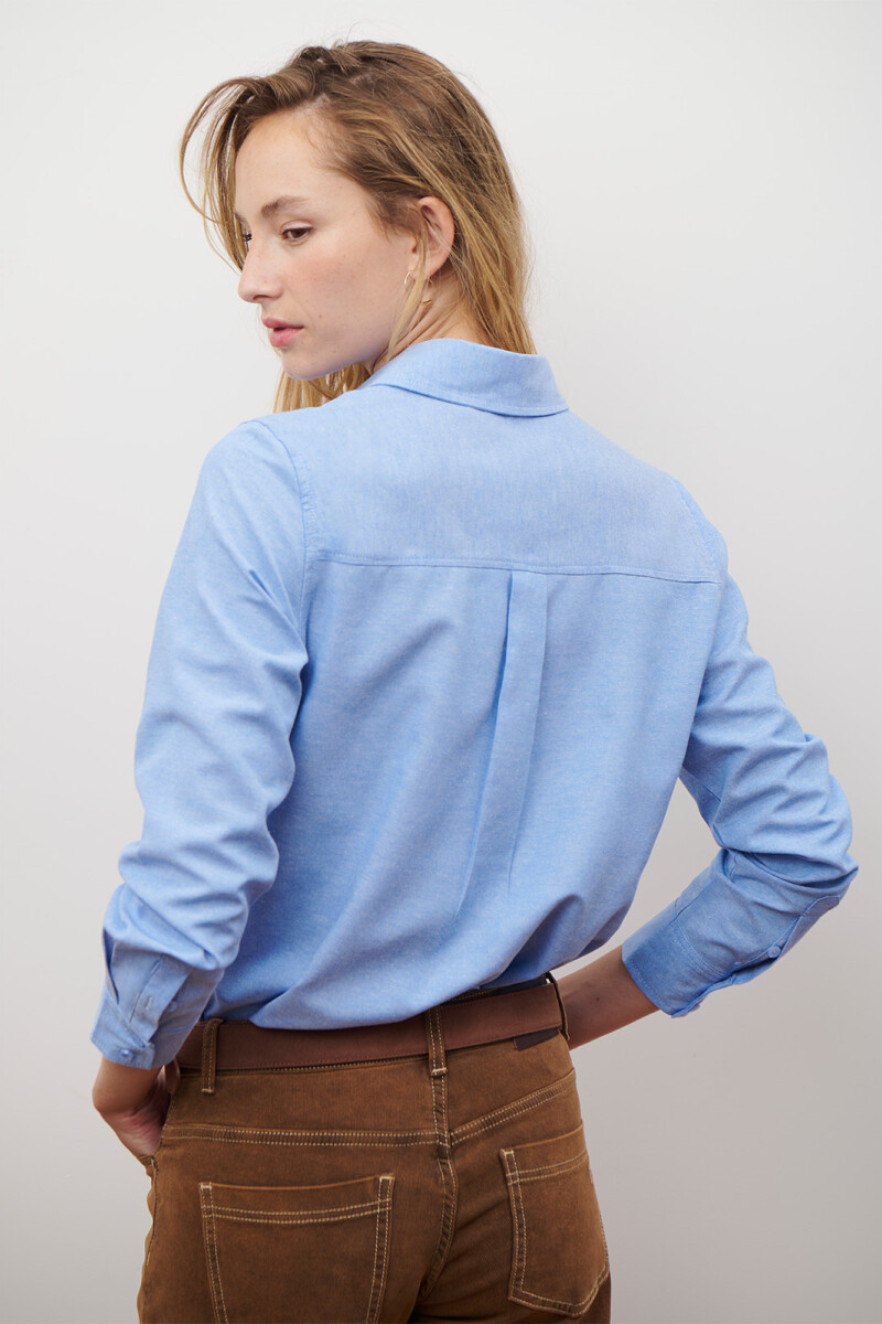 CAMISA OXFORD AZUL
