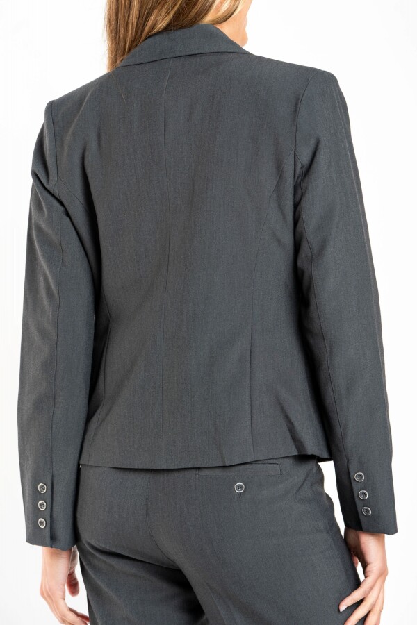 Blazer L.ejecutiva Gris Melange
