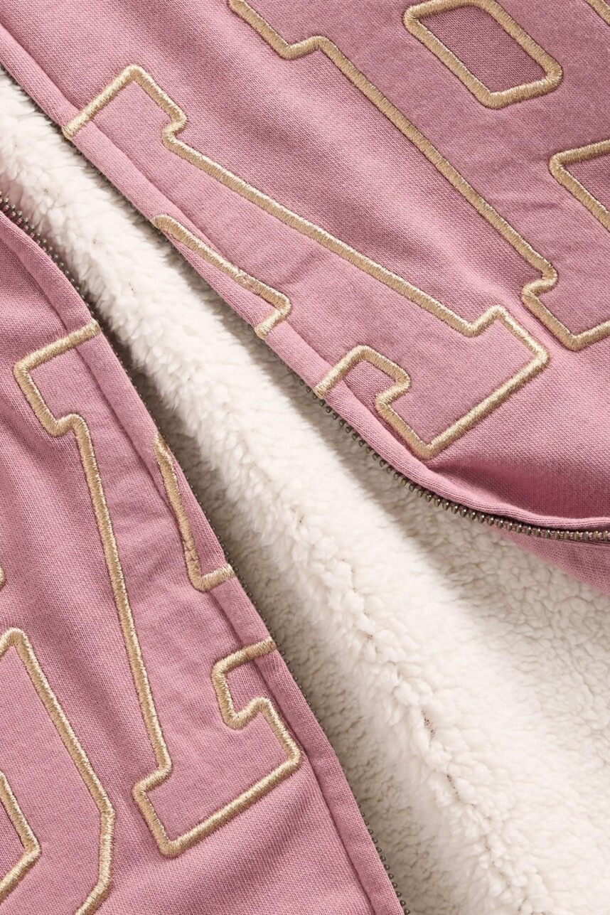 Canguro Con Corderito Logo Gap Mujer Wispy Mauve 902