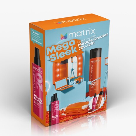 Matrix Pack Mega Sleek Shampoo 300 ml + Miracle Creator 190 ml Matrix Pack Mega Sleek Shampoo 300 ml + Miracle Creator 190 ml