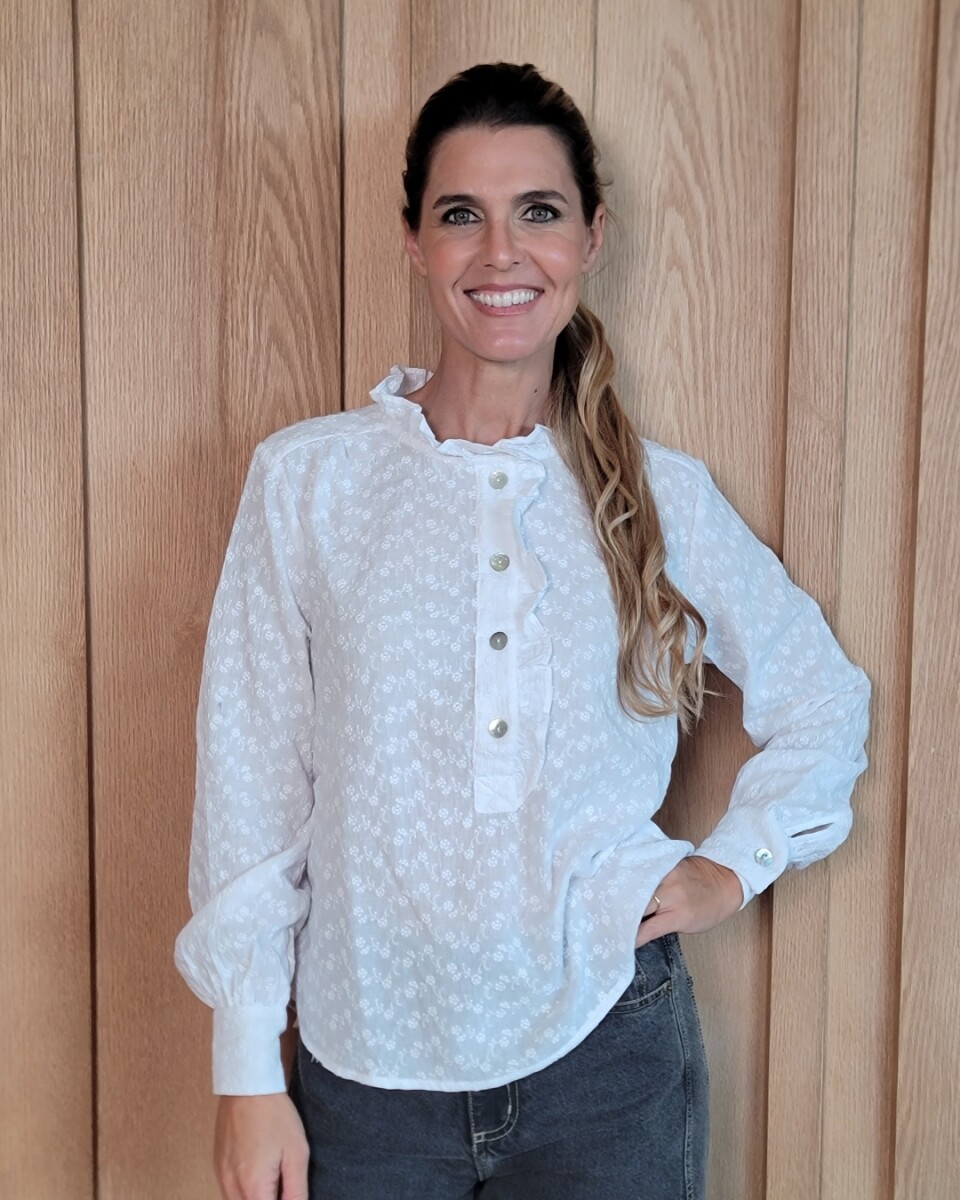 Blusa Sur - Broderie flor 