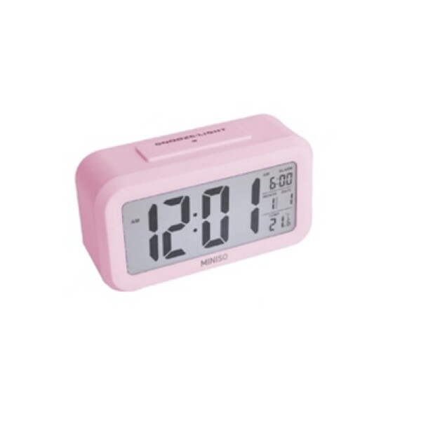 Reloj despertador rosa