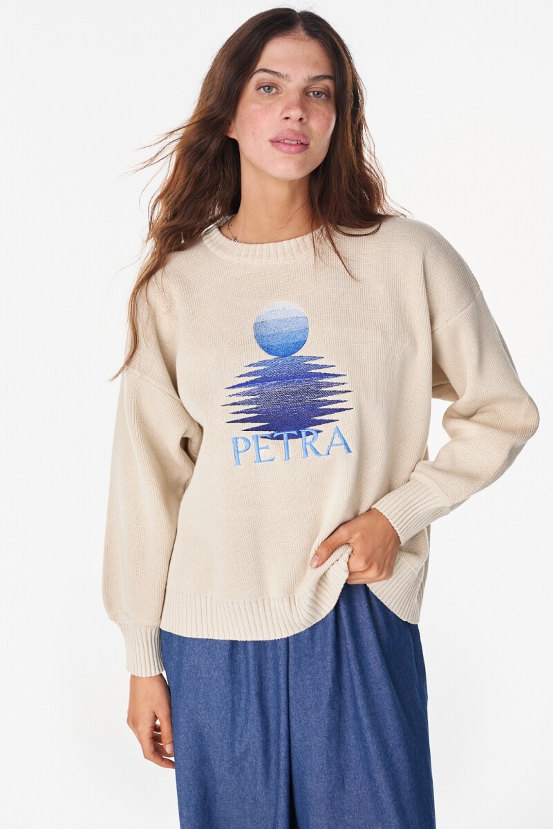 Sweater Reflejos - Crudo 