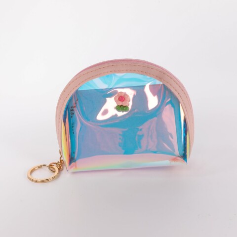 CARTERA HOLOGRÁFICA EN FORMA DE ABANICO (FLOR) CARTERA HOLOGRÁFICA EN FORMA DE ABANICO (FLOR)