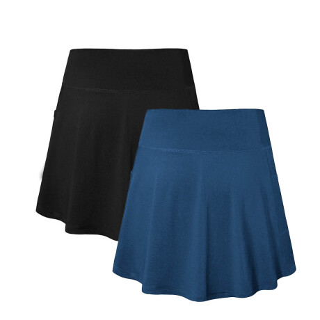 Pollera Deportiva Calza Corta Con Bolsillo X2 Dama Vst016008-l