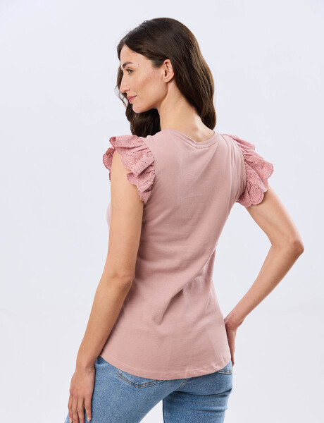 REMERA LISA DE ALGODÓN Rosa
