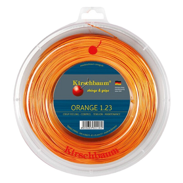 Rollo De Encordado Para Raqueta De Tenis Kirschbaum Super Smash Orange 1.23 mm