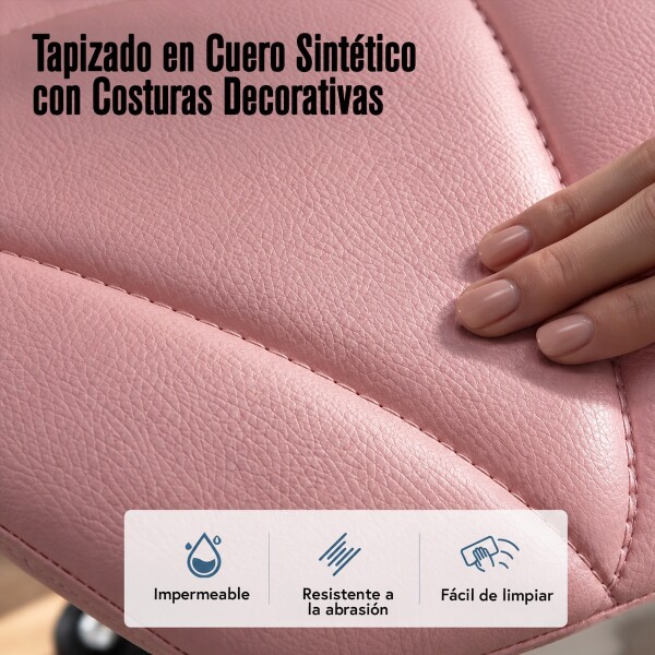 Silla Oficina Imback Escritorio Ergonomica Cuero Sintético IMBACK Color Rosa Silla Oficina Imback Escritorio Ergonomica Cuero Sintético IMBACK Color Rosa