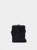 Bolso Bandolera Doble De Nylon negro