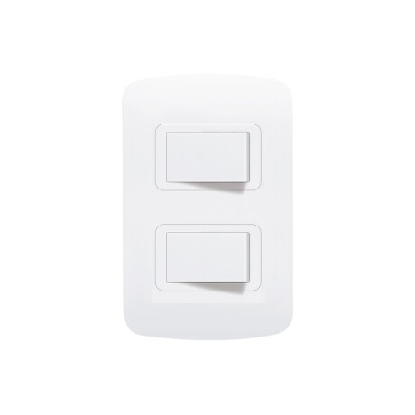 Atenea Plus con 2 Interruptores Unipolares Interruptor Unipolar Doble 2 Teclas Atenea Plus