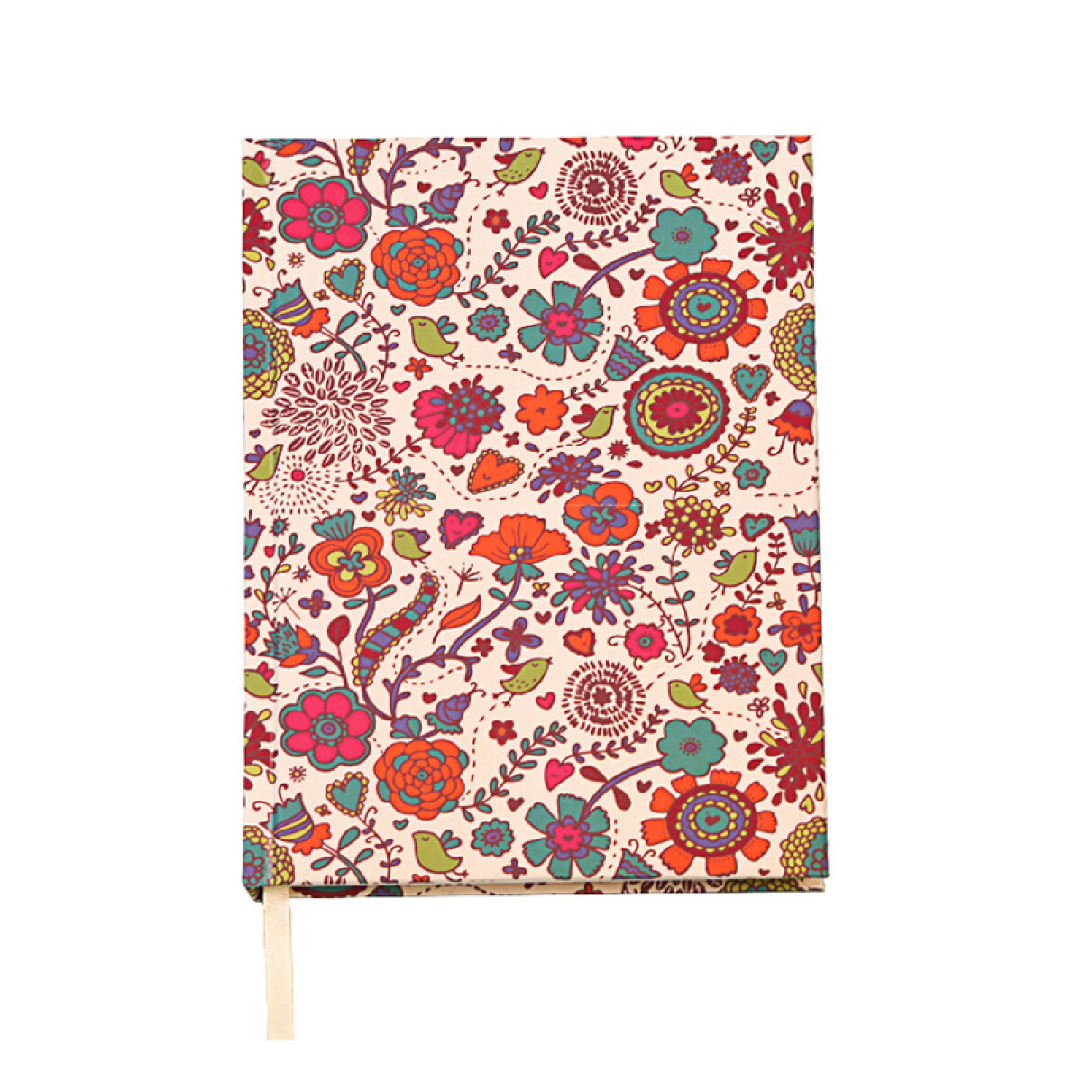 Libreta A5 De Tapa Dura - Estampa Floral 01 