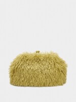 Bolso Efecto Pelo Con Asa De Cadena lima