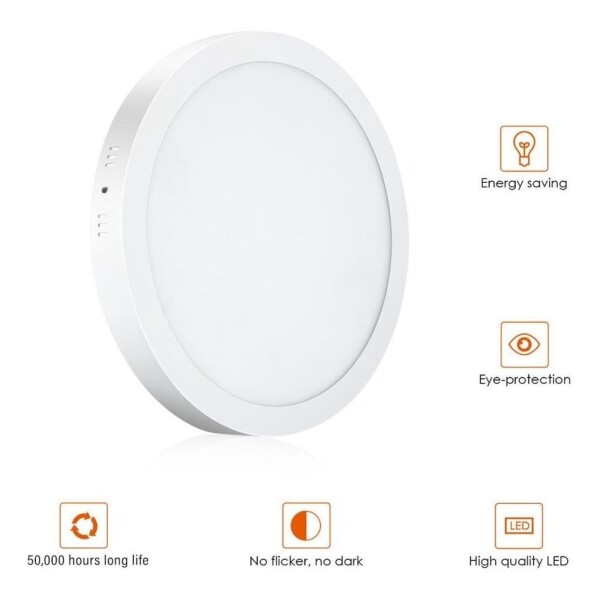 Plafon Led 24w Panel Redondo Spot Luz Blanca Garantia Techo Plafon Led 24w Panel Redondo Spot Luz Blanca Garantia Techo