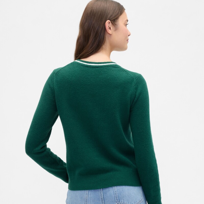 INT EXCL CASHSOFT CREW LOGO PO EVERGREEN GLAMOUR