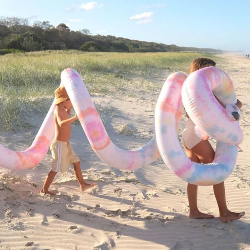 Inflable flotador pancho gigante Sunnylife Snake Tie Dye Multi Inflable flotador pancho gigante Sunnylife Snake Tie Dye Multi