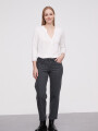 Pantalon Pompya Gris Topo